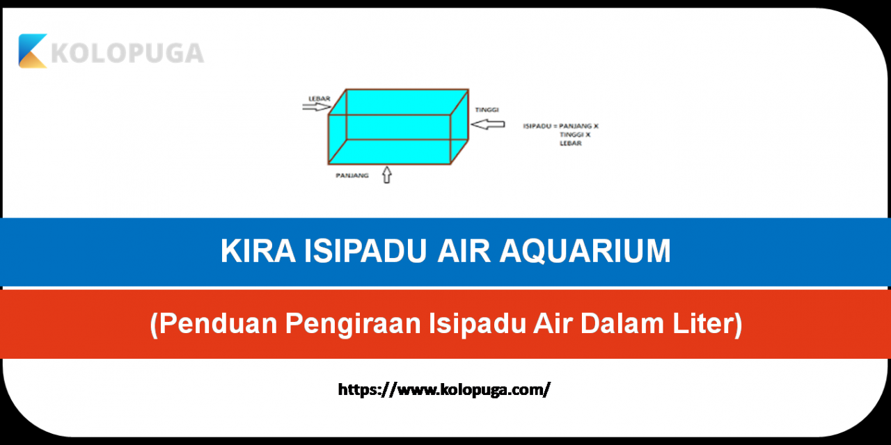 CARA KIRA ISIPADU AIR (LITER) AQUARIUM